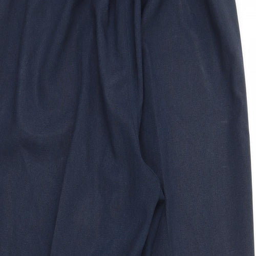 Preworn Womens Blue   Dress Pants Trousers Size 14 L28 in