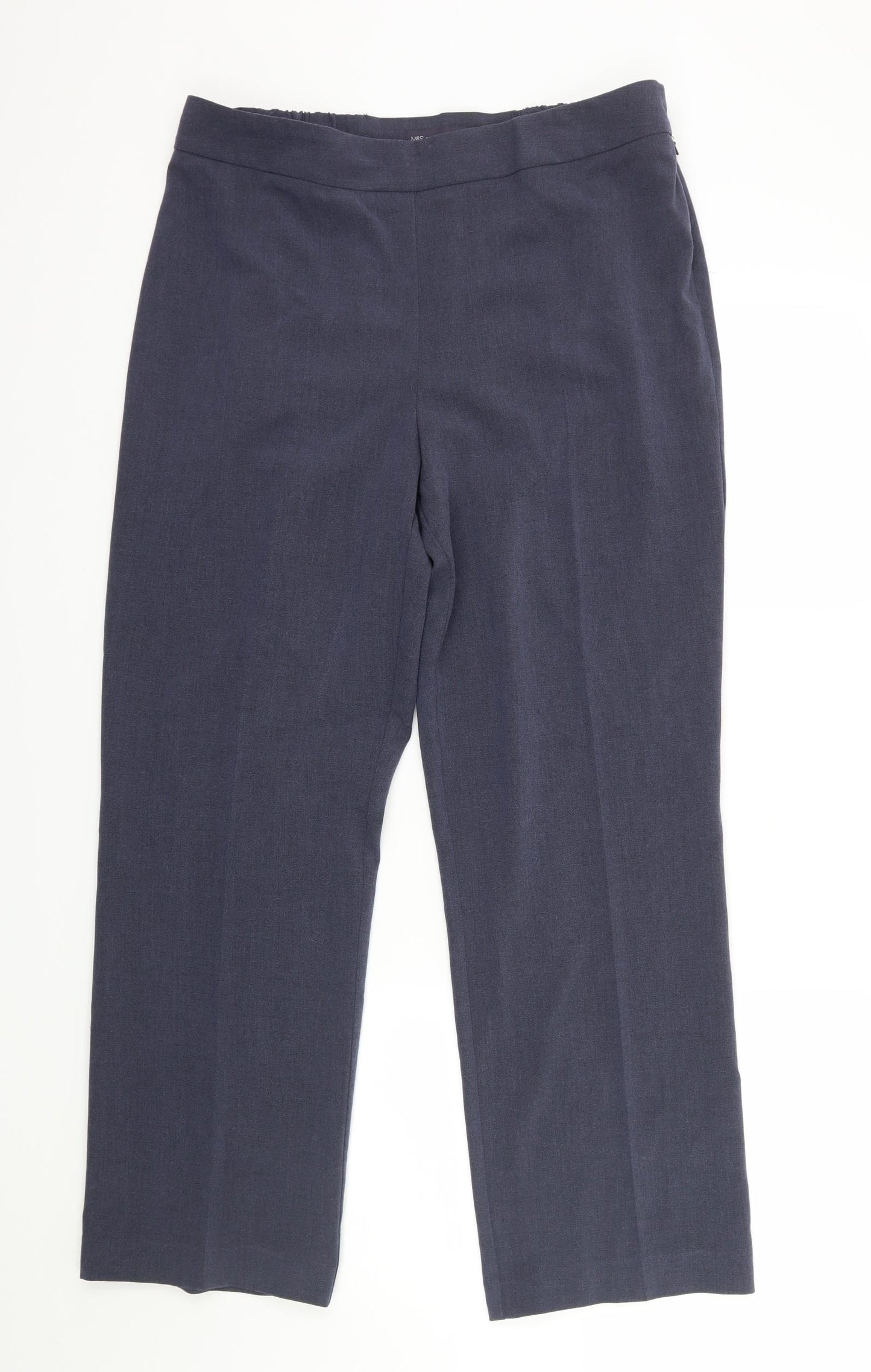 M&S Womens Black   Dress Pants Trousers Size 14 L26 in