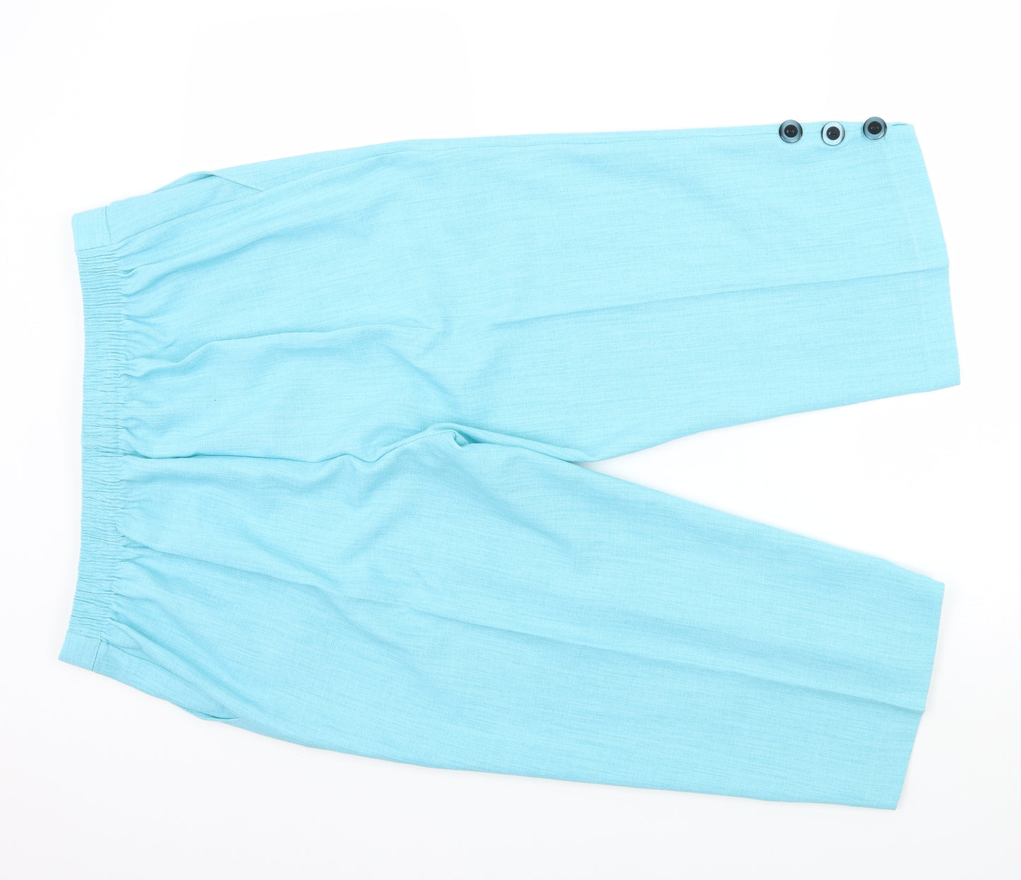 Emma Collection Womens Blue   Cropped Trousers Size 20