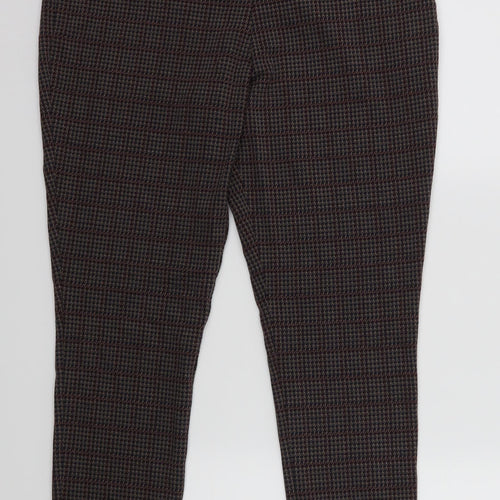 French Connection Womens Red Check  Dress Pants Trousers Size XL L26 in