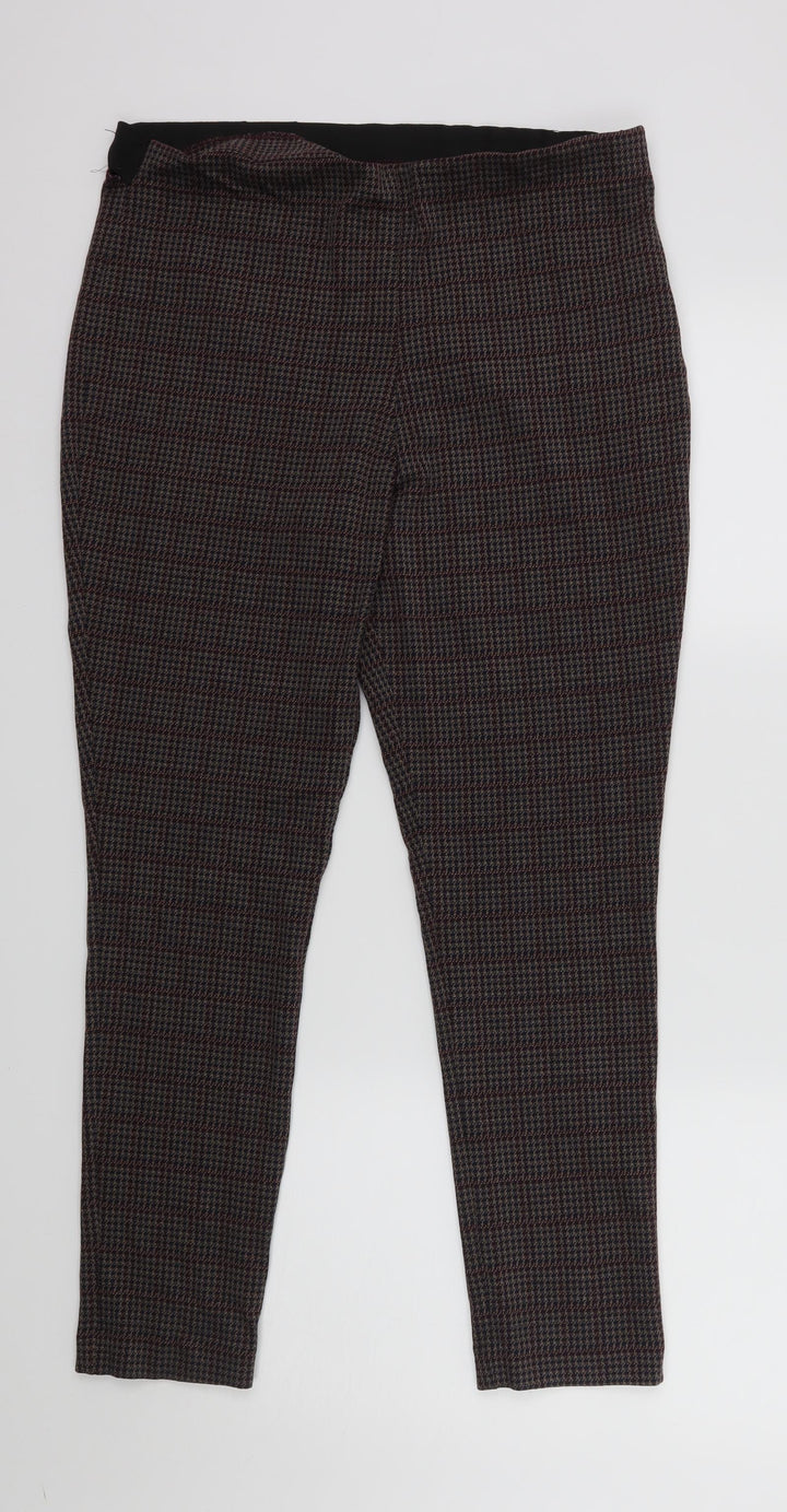French Connection Womens Red Check  Dress Pants Trousers Size XL L26 in