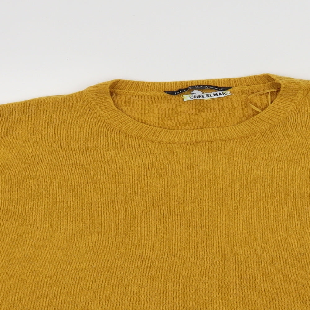 Love knitwear Womens Yellow   Pullover Jumper Size 20
