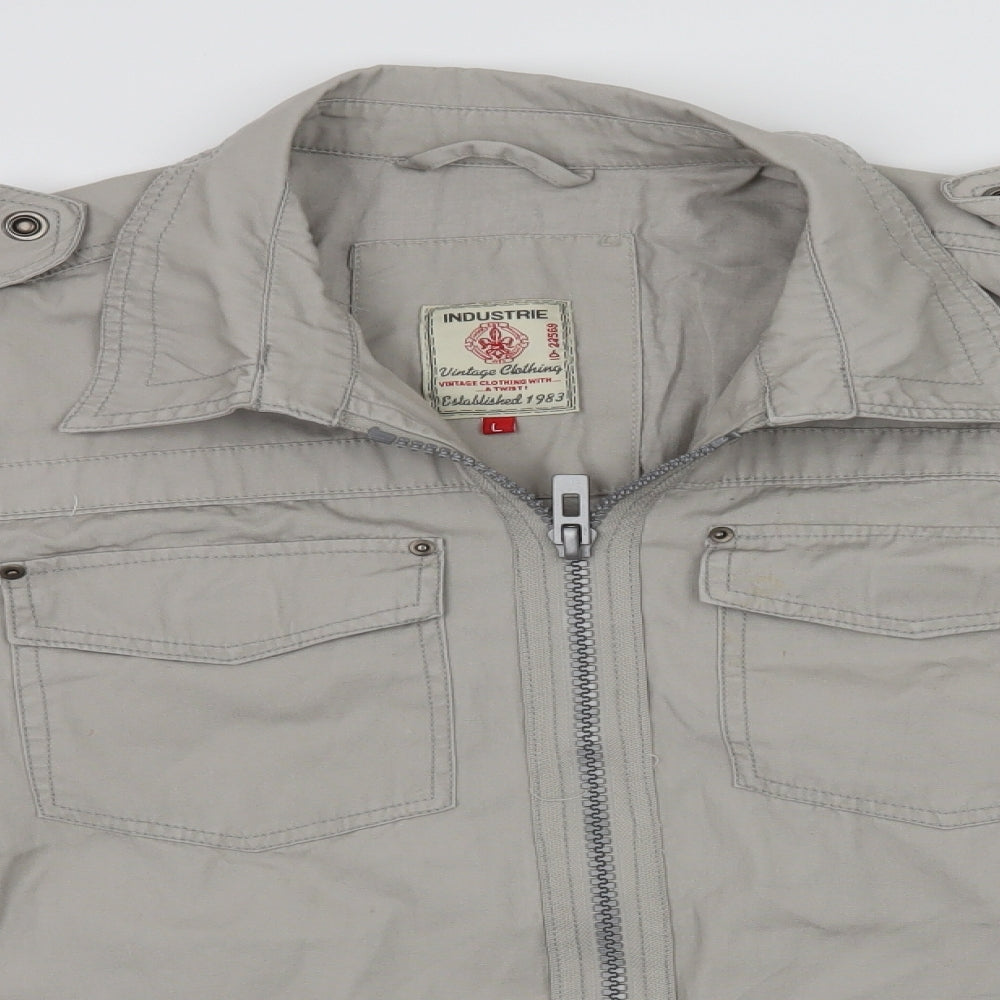Industrie Mens Grey   Jacket  Size L