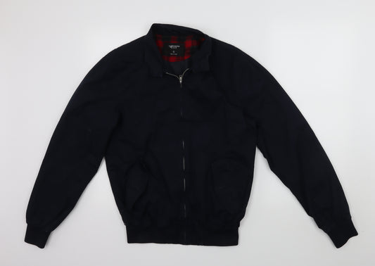 Front view of Cedarwood State men’s blue jacket, size S