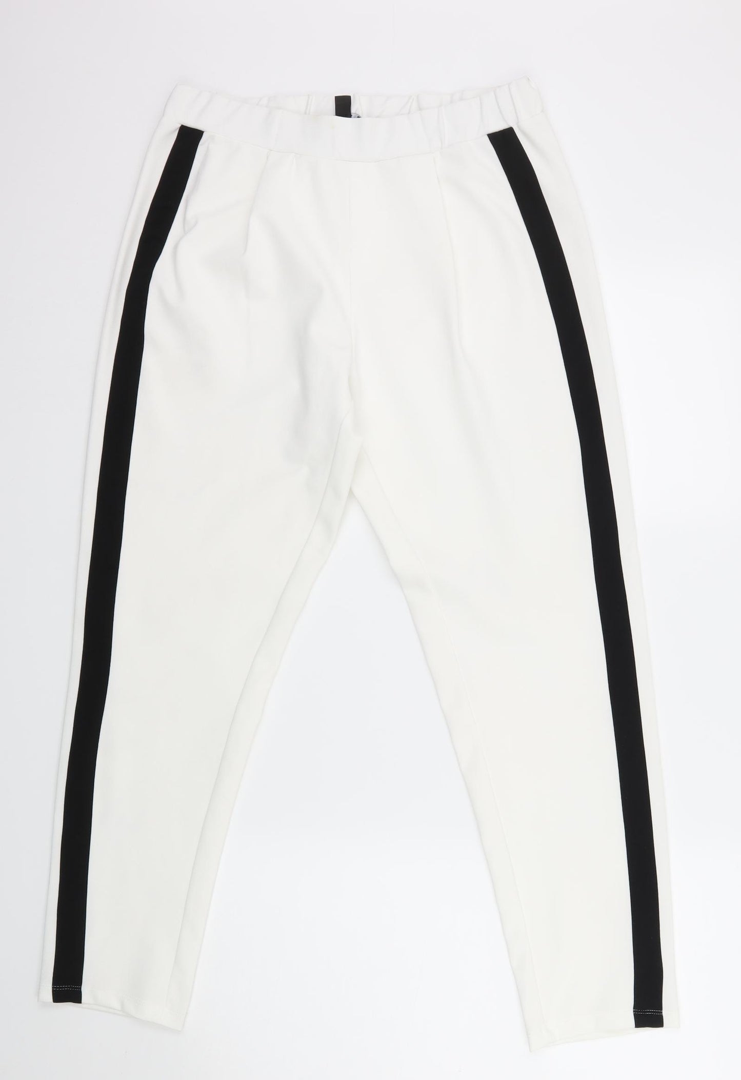 New Look Womens White   Trousers  Size 12 L28 in