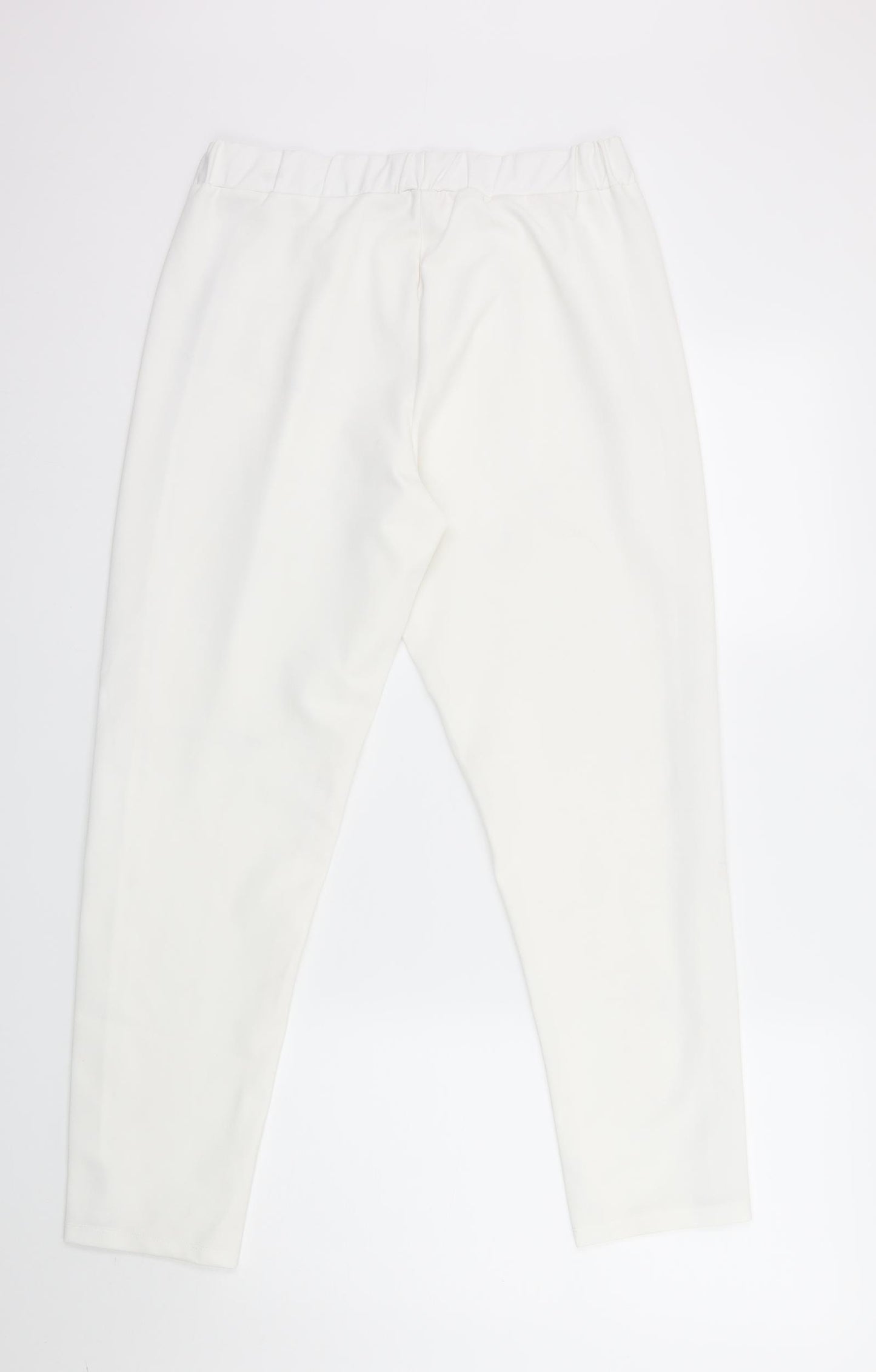 New Look Womens White   Trousers  Size 12 L28 in
