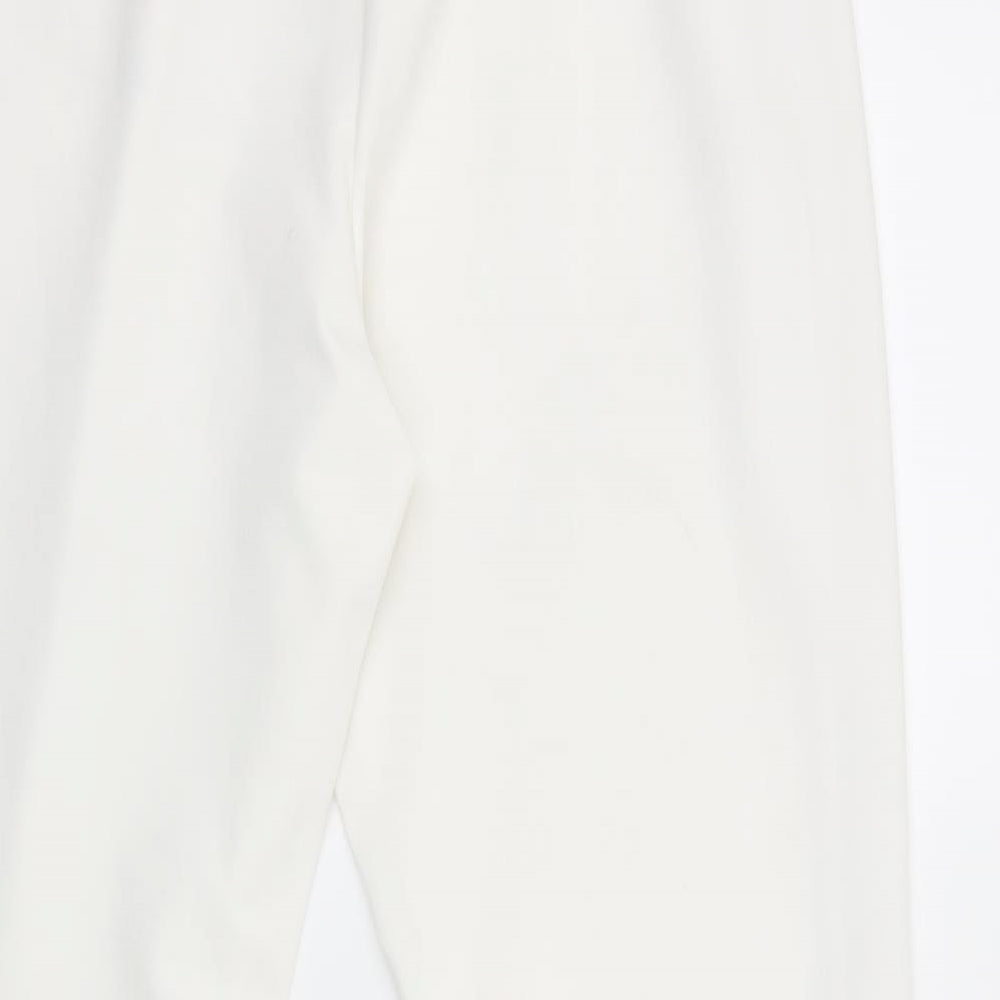 New Look Womens White   Trousers  Size 12 L28 in