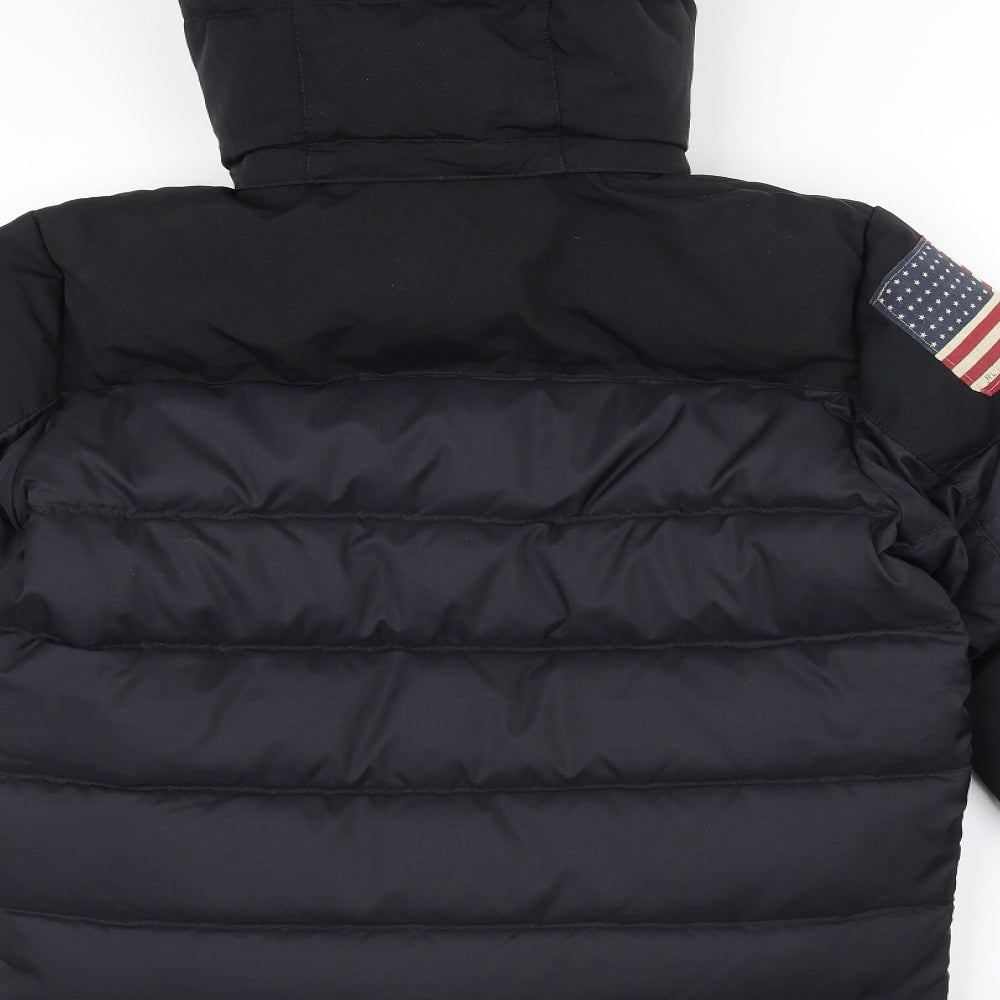 Polo Ralph Lauren Boys Black   Puffer Jacket Coat Size M