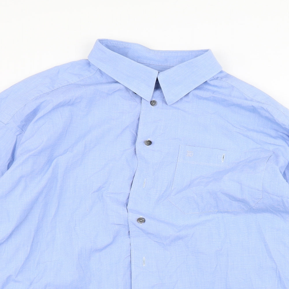 Red//Green Mens Blue    Dress Shirt Size 2XL