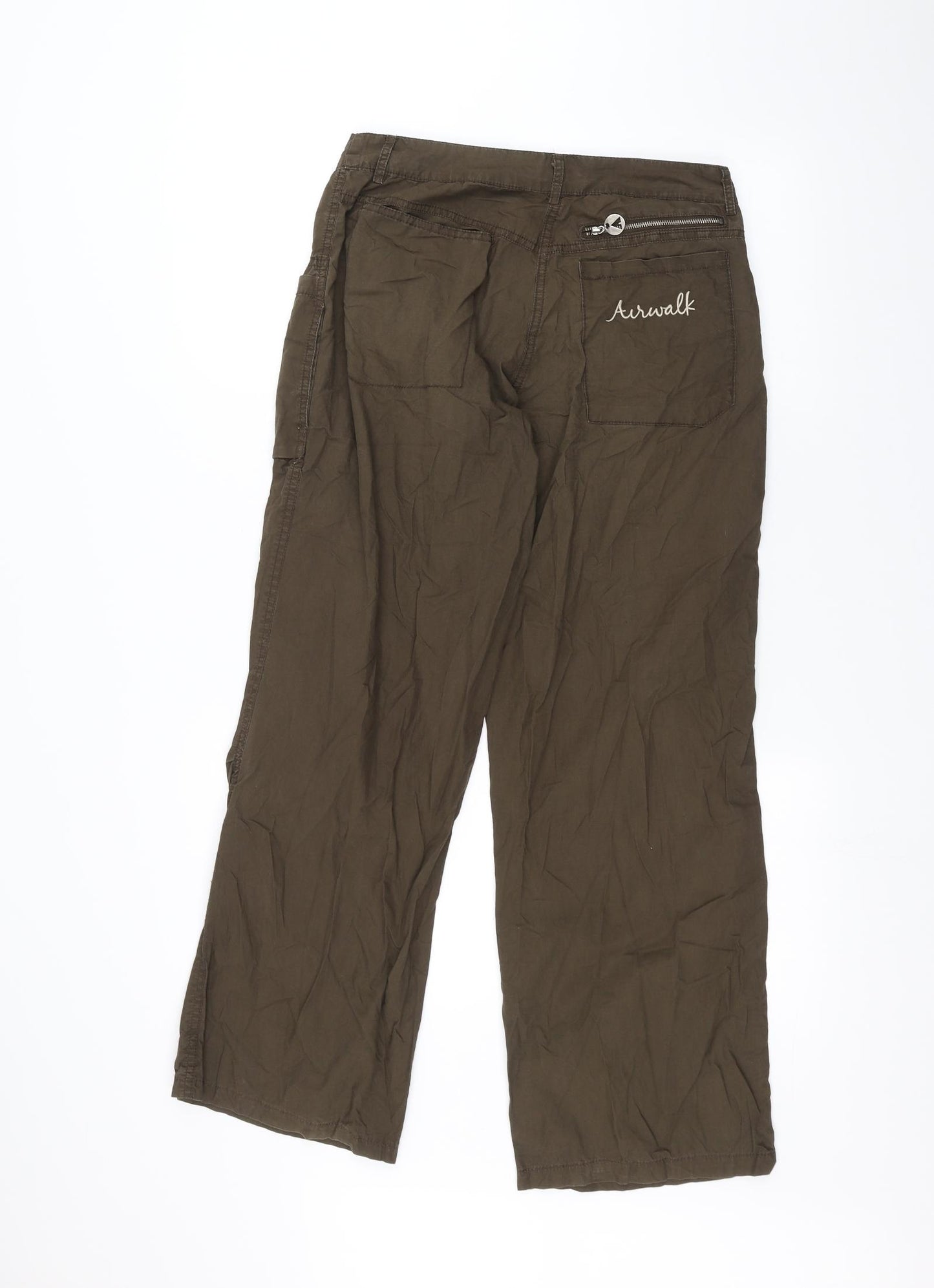 AIRWALK Womens Brown   Cargo Trousers Size 8 L27 in