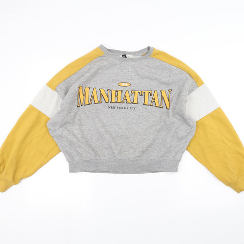 H&M Womens Grey   Pullover Jumper Size S