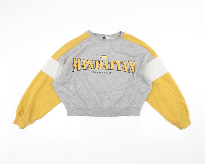 H&M Womens Grey   Pullover Jumper Size S