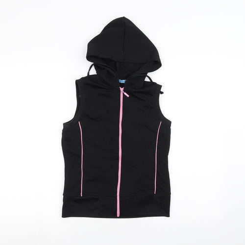 DNMSports Girls Black   Full Zip Hoodie Size M