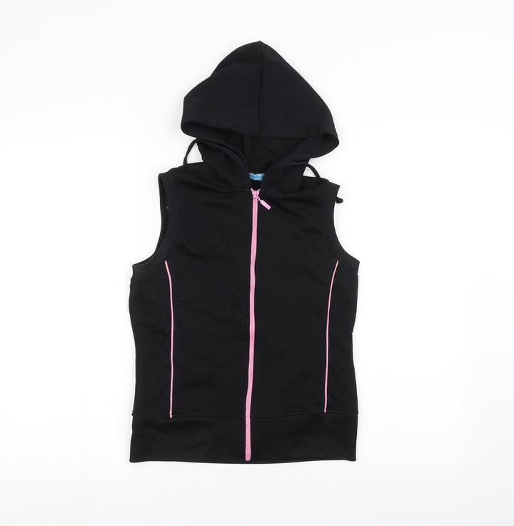 DNMSports Girls Black   Full Zip Hoodie Size M