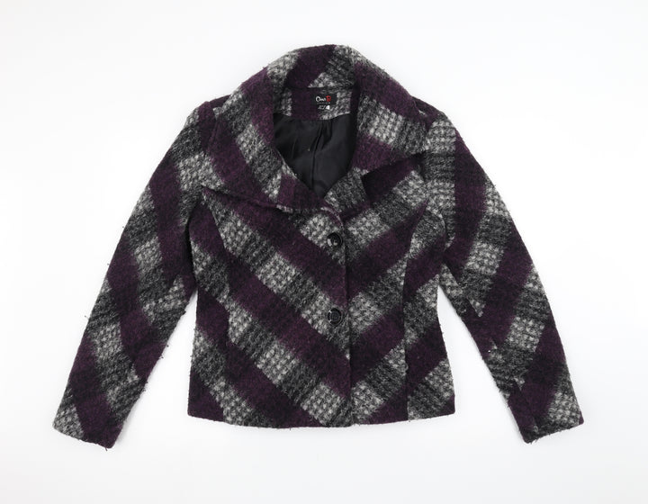 Oscar B Womens Purple Jacket Size 12