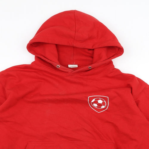 AWD Womens Red   Pullover Hoodie Size M  - POGBA