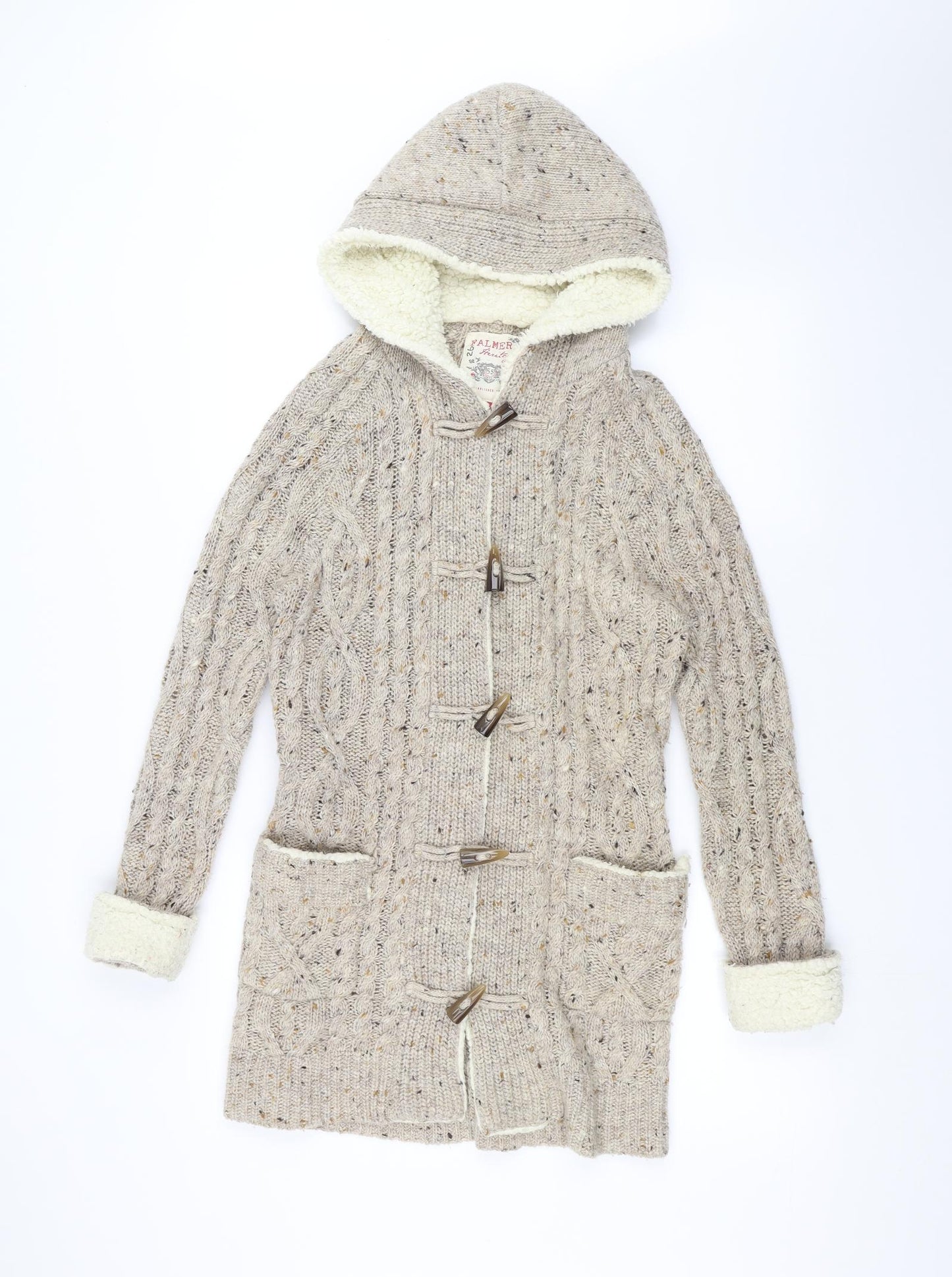 Falmer Womens White   Jacket Coatigan Size 12