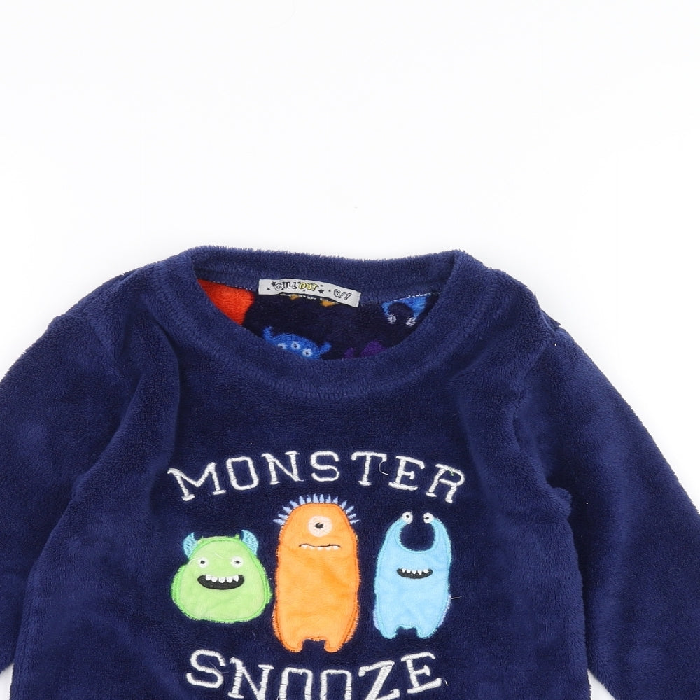Chill Out Boys Blue   Pullover Jumper Size 6-7 Years