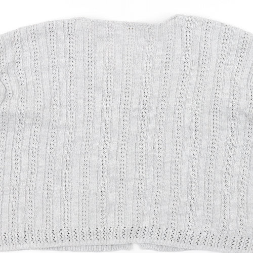 Charlotte Gold Womens Grey  Knit Jacket Coatigan Size XL
