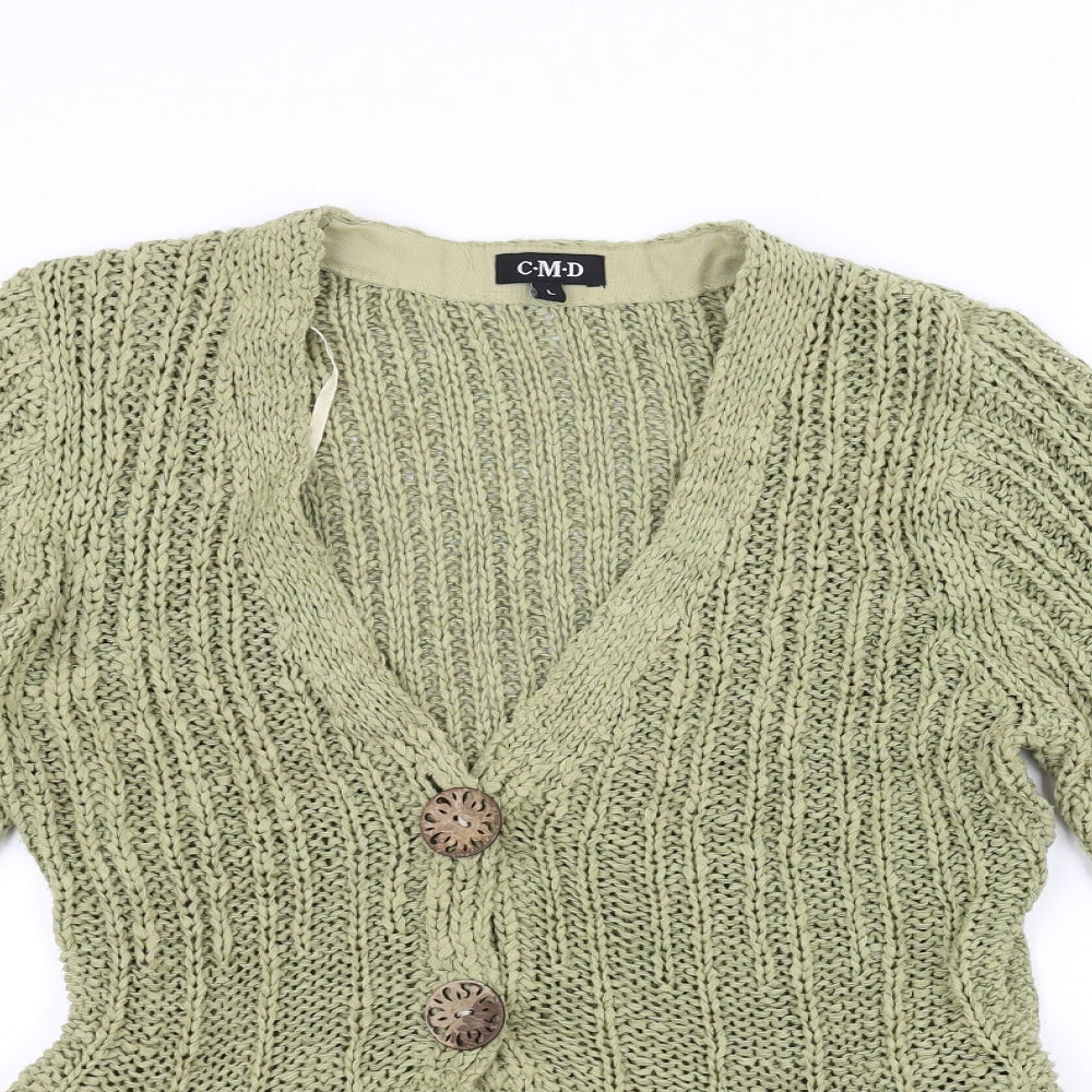 C.M.D Womens Green  Knit Pullover Jumper Size L