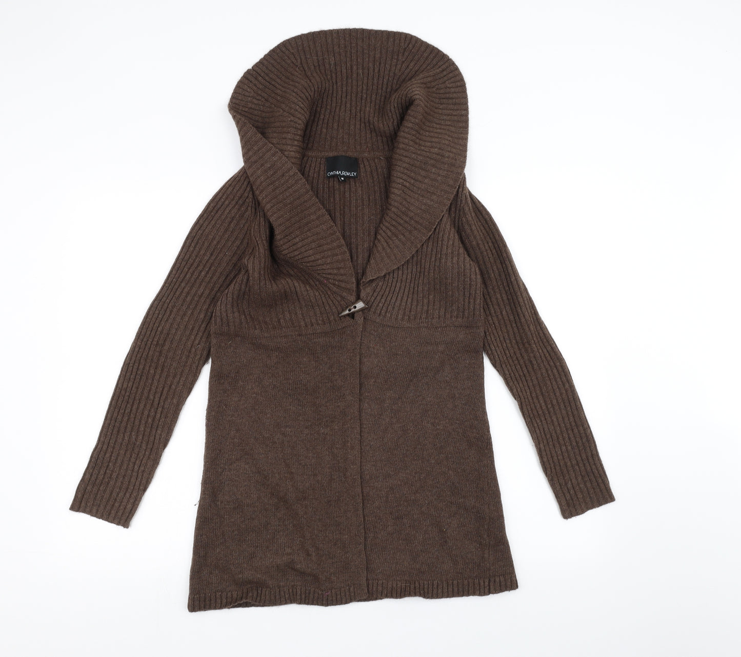 cythia rowley Womens Brown   Jacket Coatigan Size M