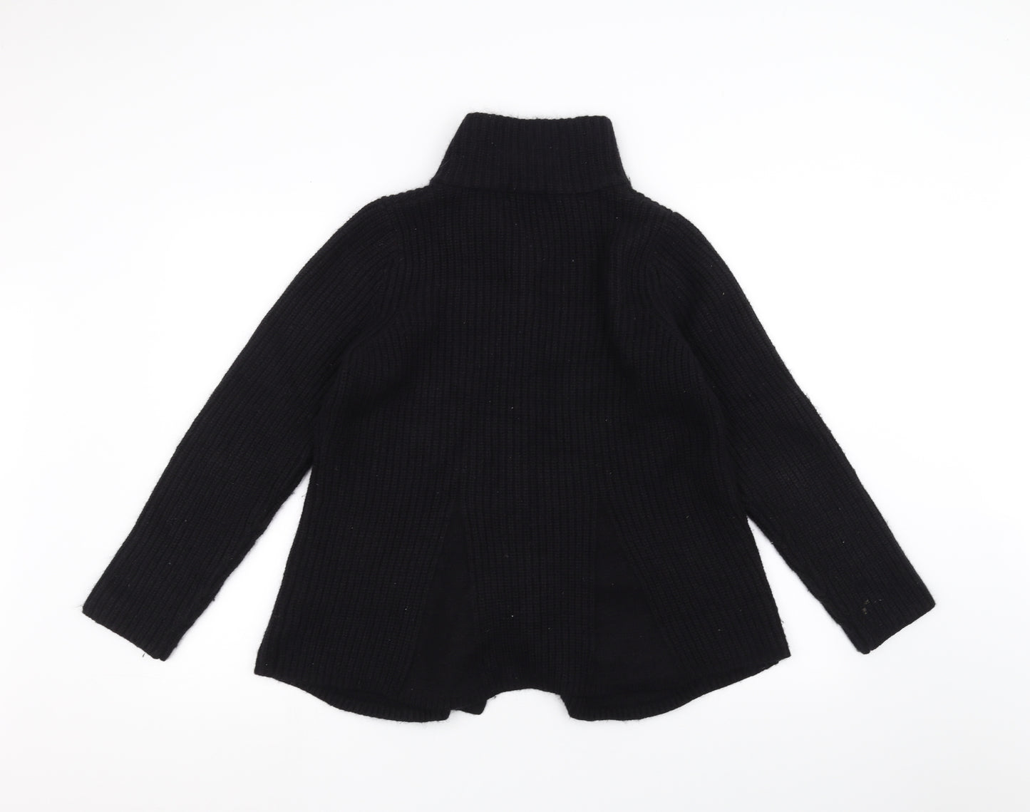 Marks and Spencer Womens Black  Knit Jacket Coatigan Size 16