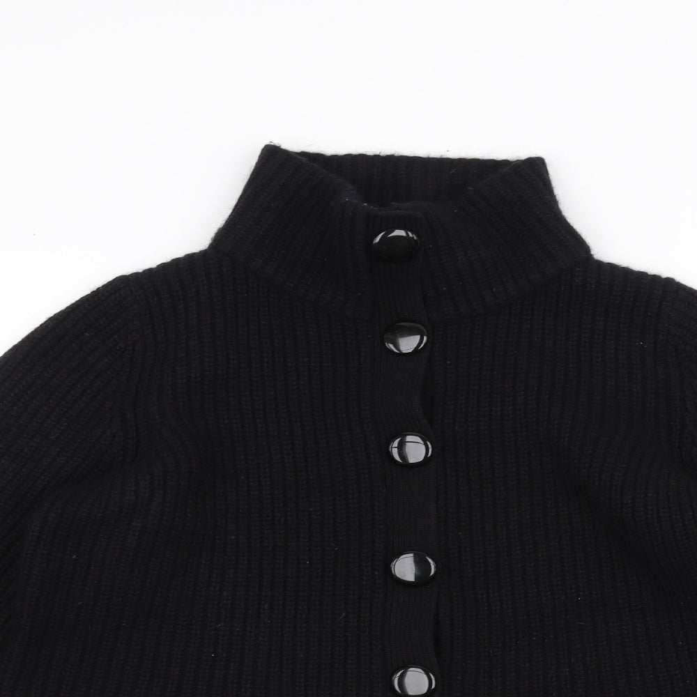 Marks and Spencer Womens Black  Knit Jacket Coatigan Size 16