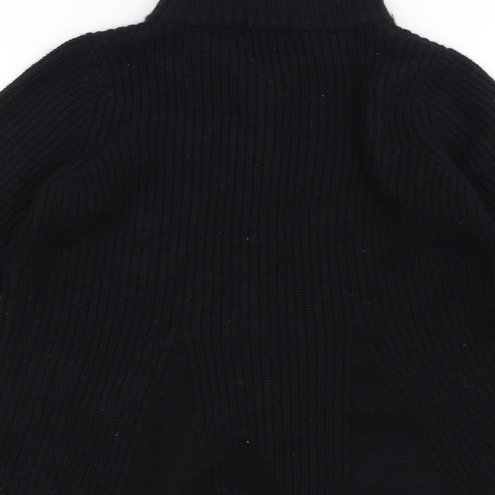 Marks and Spencer Womens Black  Knit Jacket Coatigan Size 16