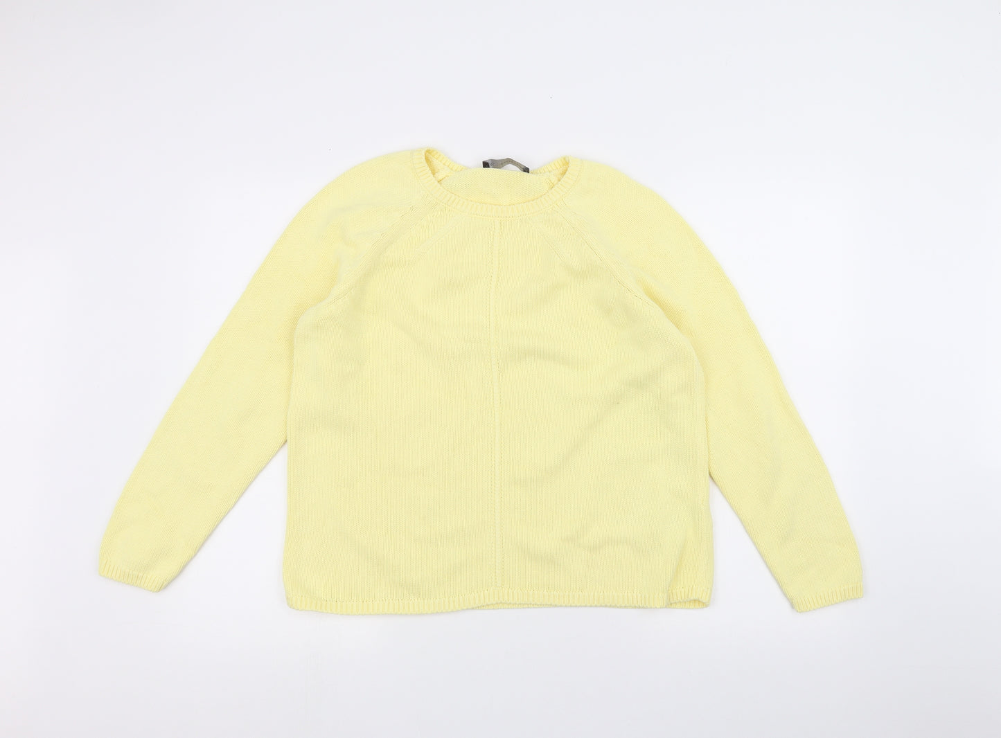 Marks and Spencer Womens Yellow  Knit Pullover Jumper Size 14