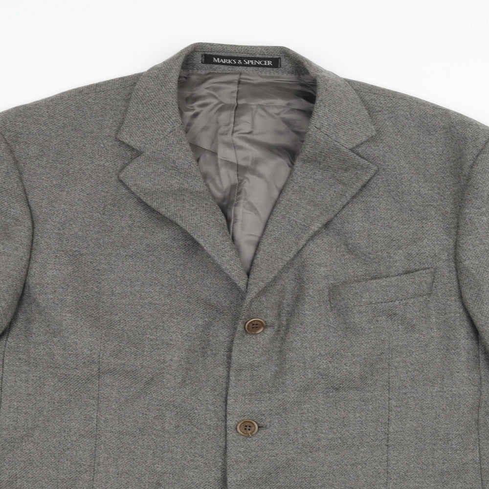 Marks and Spencer Mens Grey   Jacket Suit Jacket Size 44