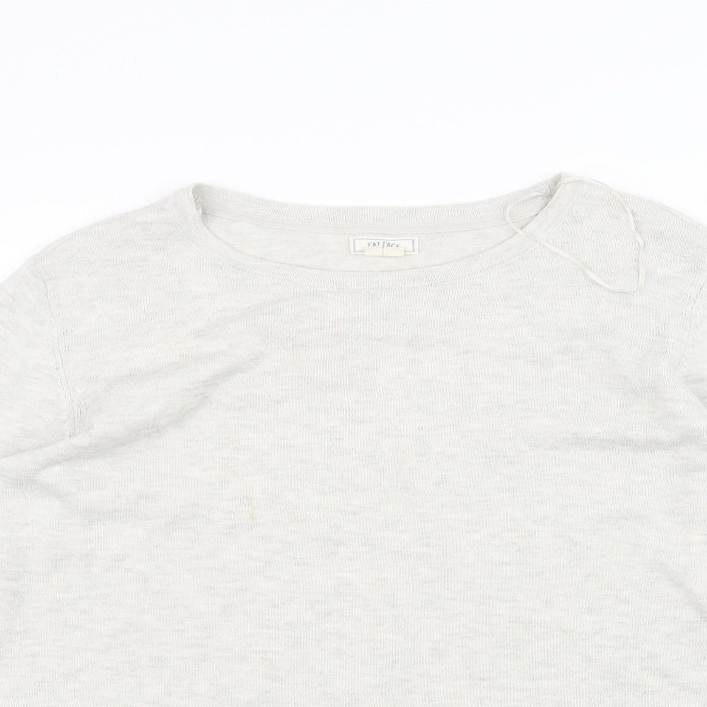 Fat Face Womens White   Pullover Jumper Size 10