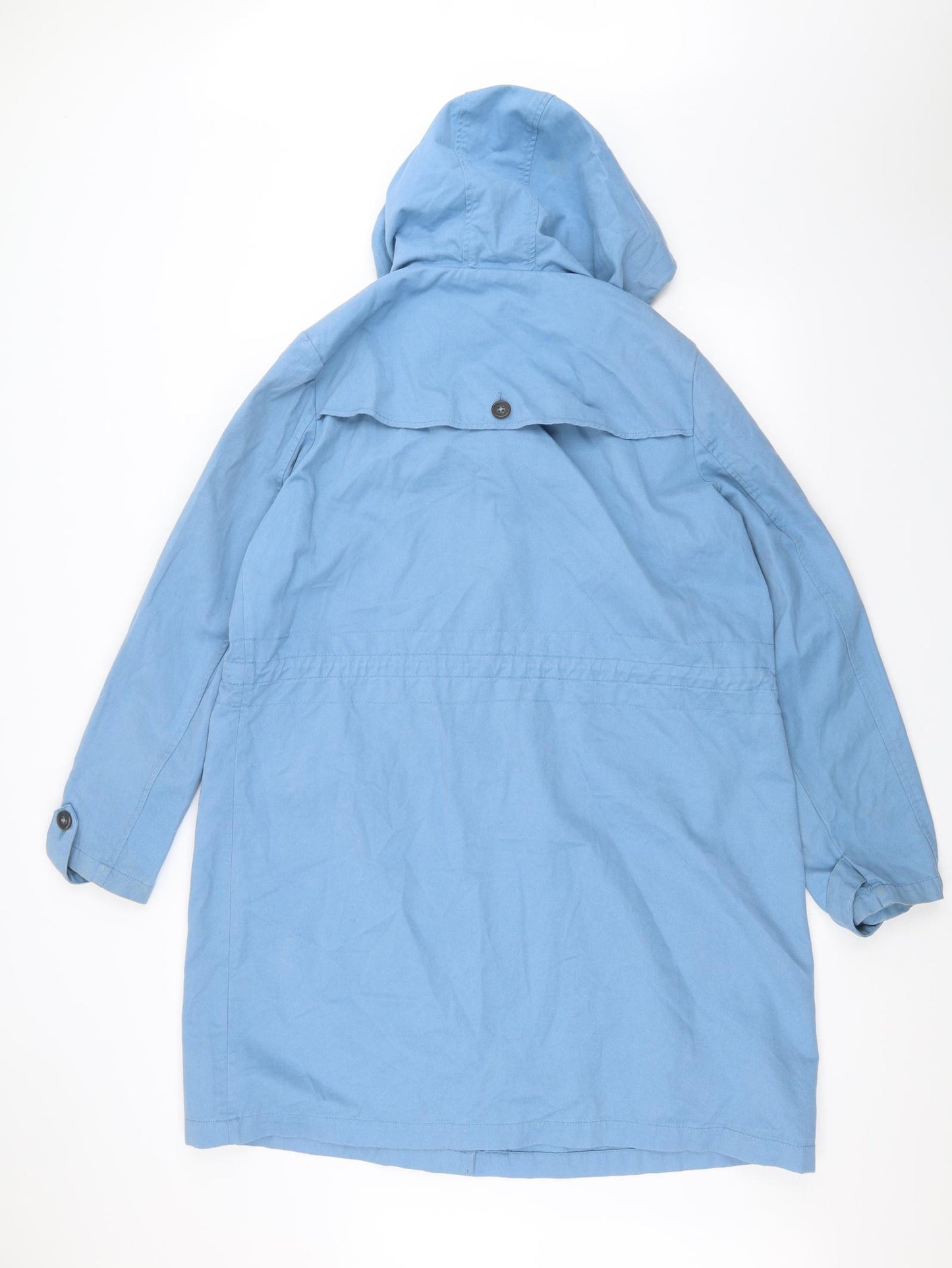 TU Womens Blue   Overcoat Coat Size 18