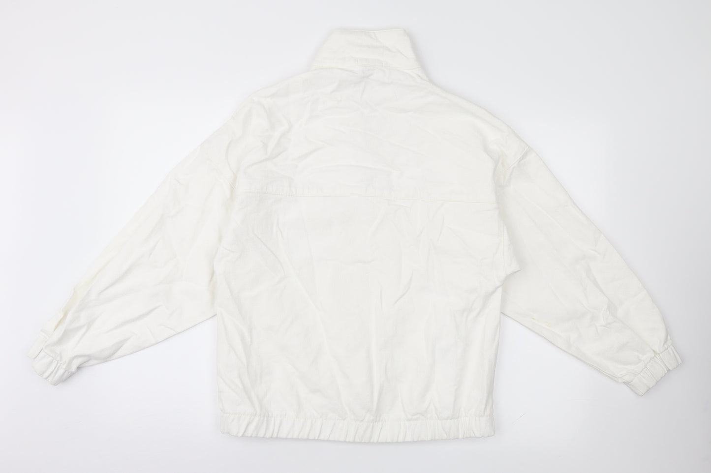 Boohoo Womens White   Overcoat Jacket Size 8
