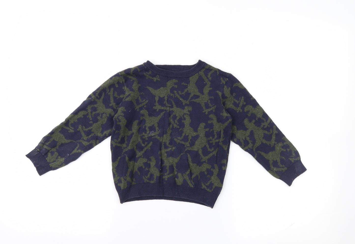 F&F Boys Green   Pullover Jumper Size 2-3 Years