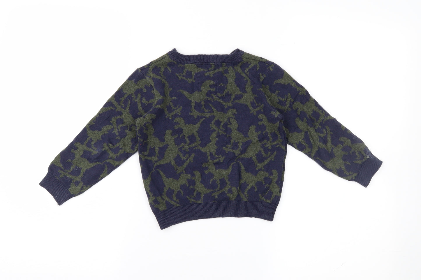 F&F Boys Green   Pullover Jumper Size 2-3 Years