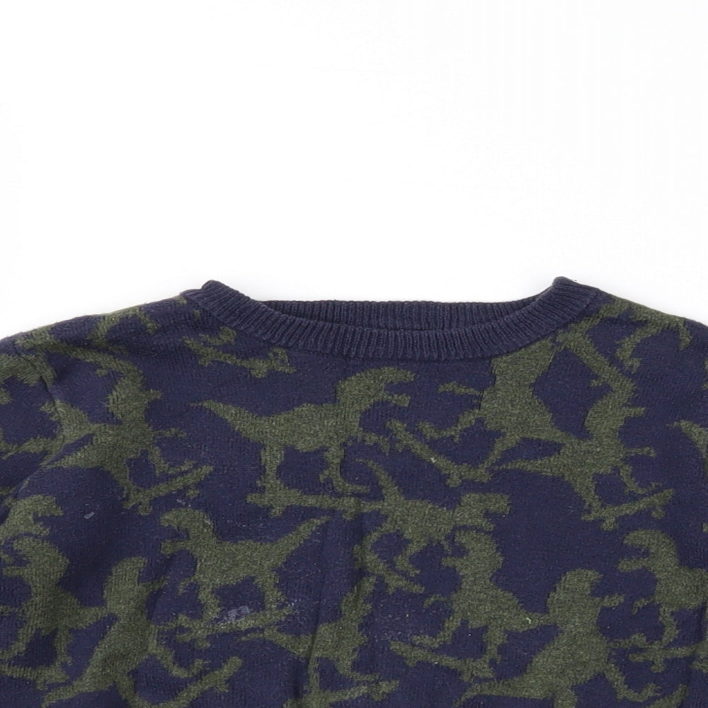 F&F Boys Green   Pullover Jumper Size 2-3 Years