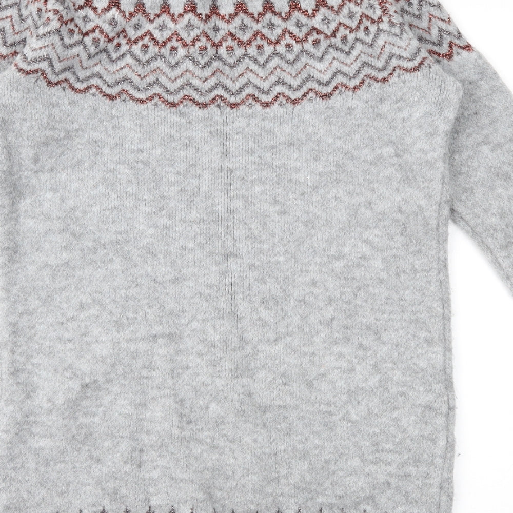 George Womens Grey   Henley Jumper Size 10