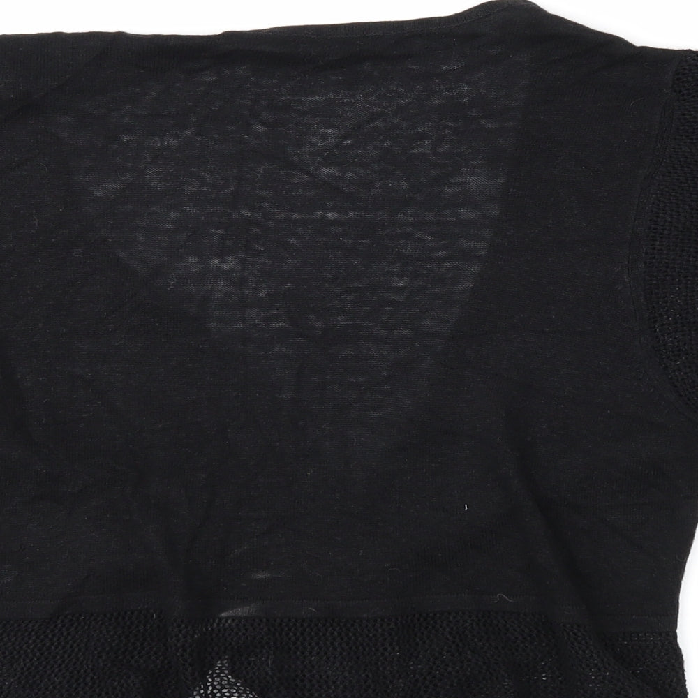 w Womens Black   Cardigan Jumper Size 14