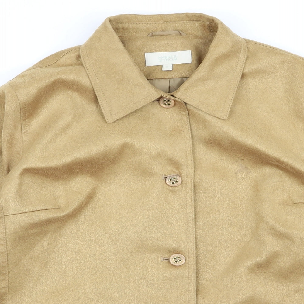m&s Womens Beige   Jacket  Size 16