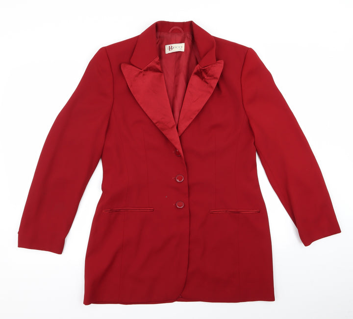 Bianca Womens Red Jacket Size 38