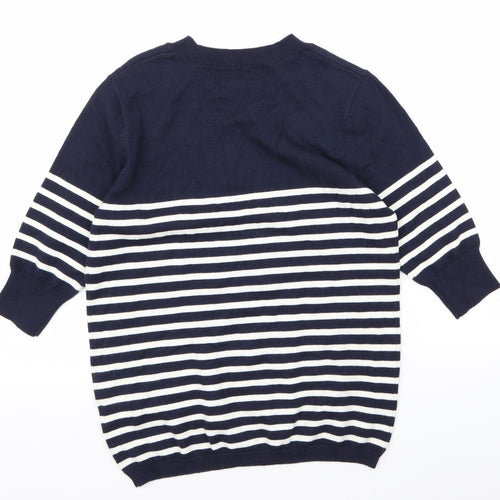 Atmosphere Womens Blue Striped  Pullover Jumper Size 10