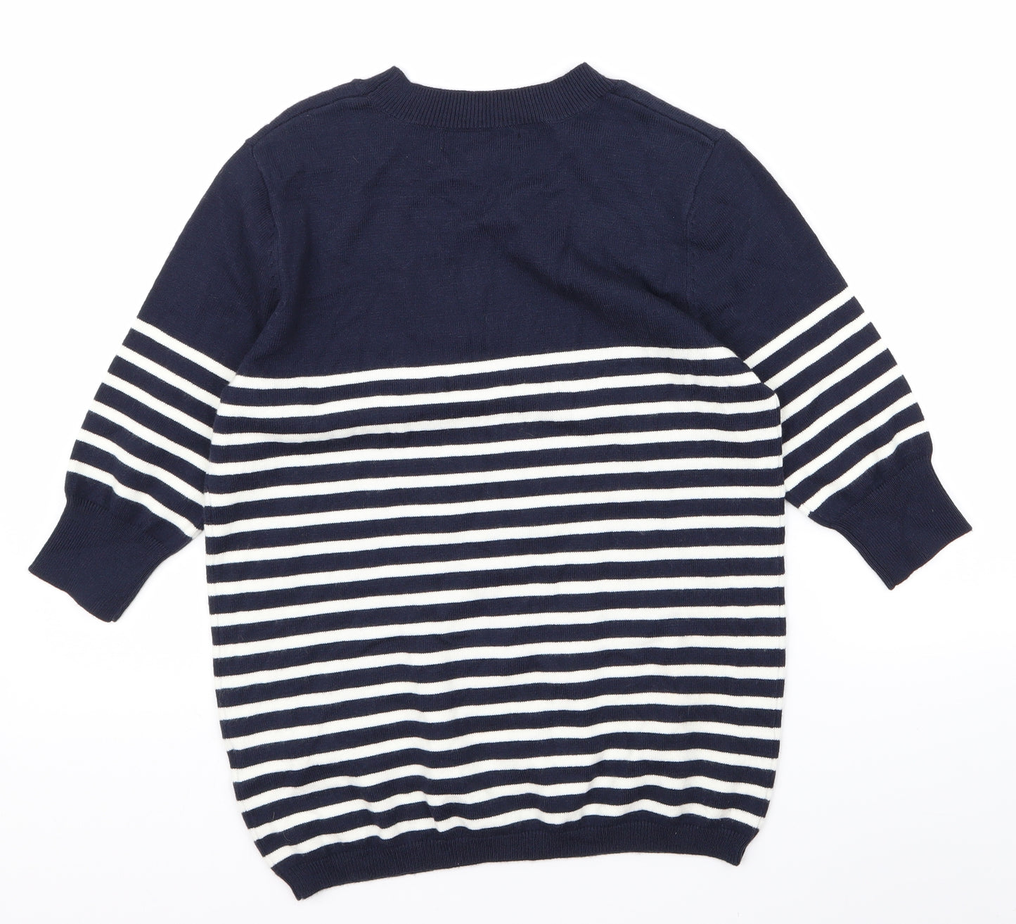 Atmosphere Womens Blue Striped  Pullover Jumper Size 10