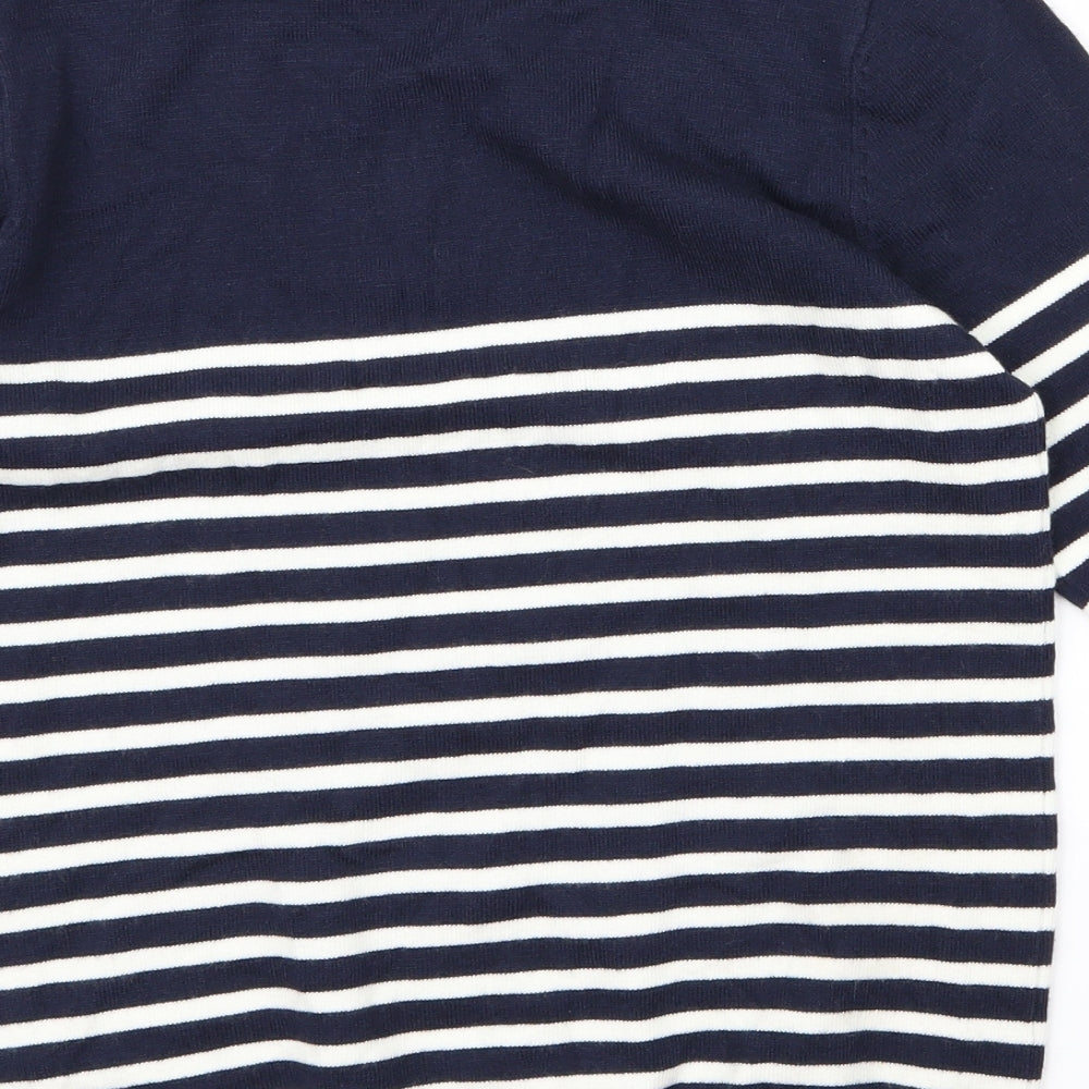 Atmosphere Womens Blue Striped  Pullover Jumper Size 10