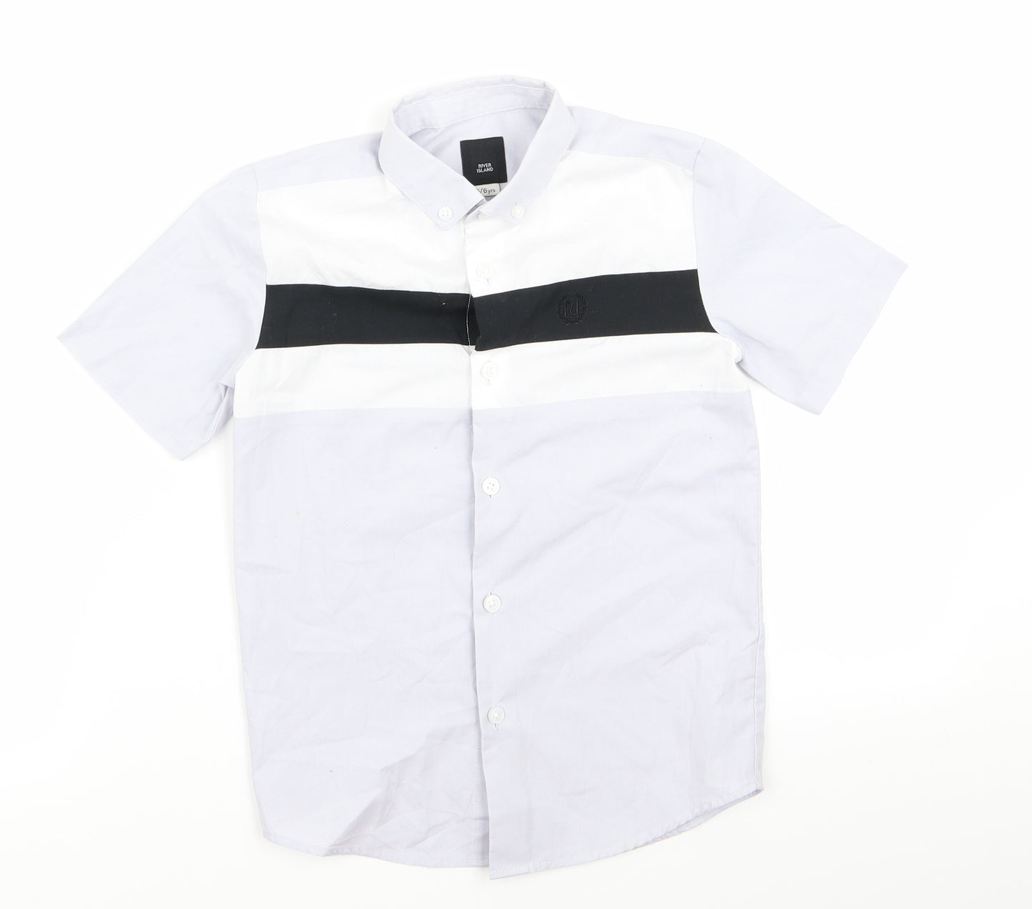 River Island Boys Purple  Rayon Basic Button-Up Size 5 Years