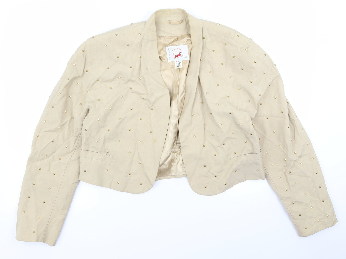 Mondi Womens Beige   Jacket  Size 32