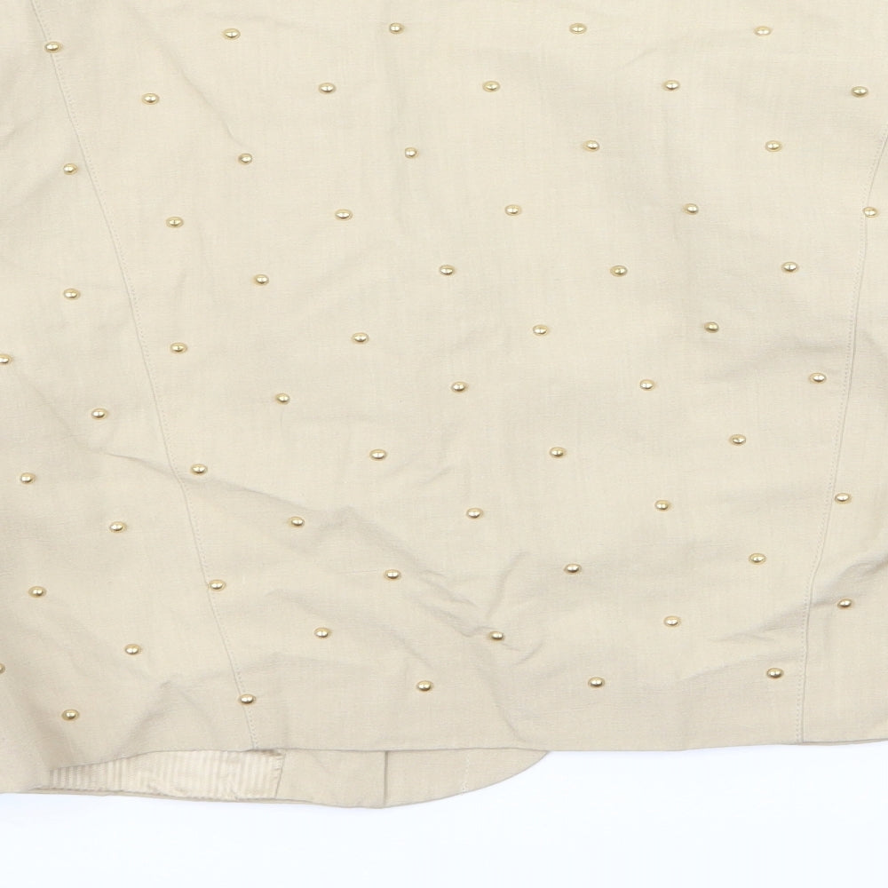 Mondi Womens Beige   Jacket  Size 32