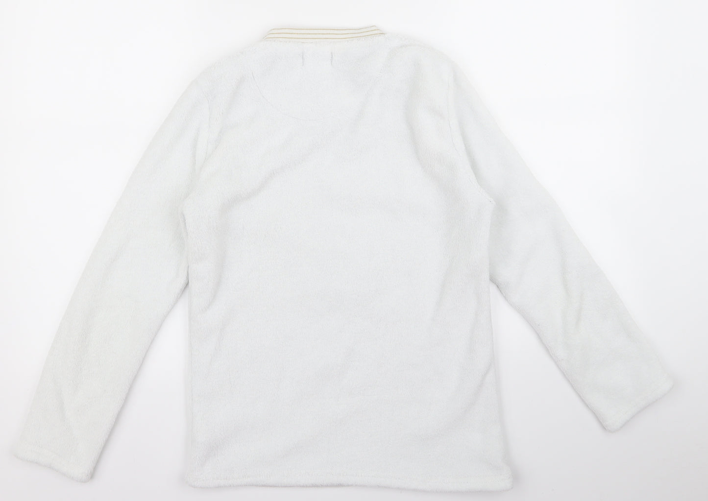 Preworn Womens White   Pullover Jumper Size S  - bearly awake