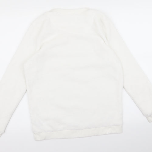 Preworn Womens White   Pullover Jumper Size 10