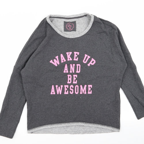 boux Womens Grey   Pullover Jumper Size 8  - wake up and be awesome