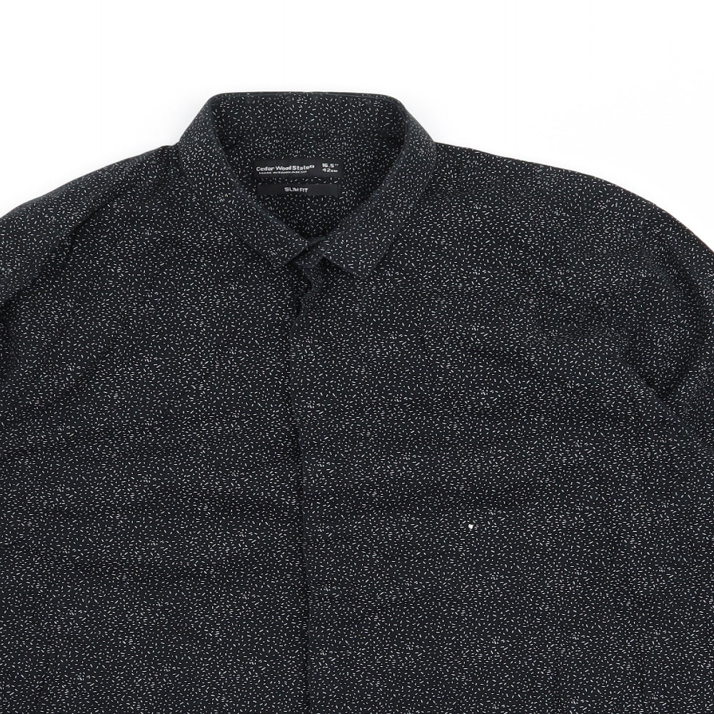priamrk Womens Black   Basic Button-Up Size 14